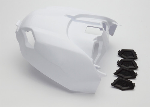 VENTED AIR BOX COVER W/PLUGS - WHITE