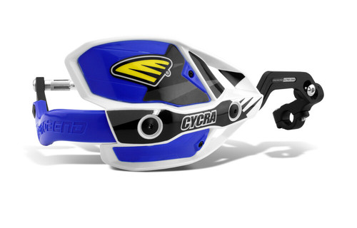 CRM WRAP AROUND HANDGUARDS 1-1/8" CLAMP - WHITE/BLUE