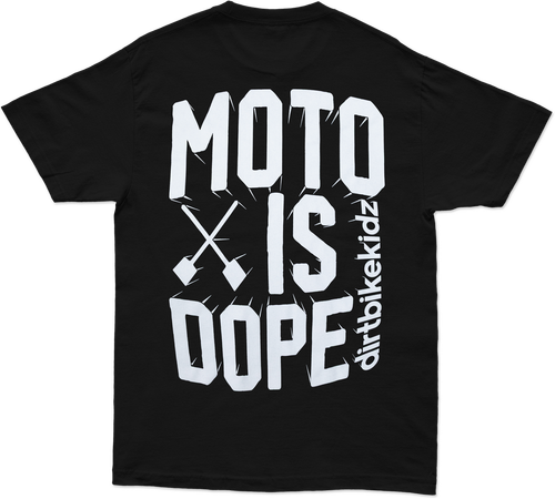 MOTO IS DOPE TEE BLACK MD