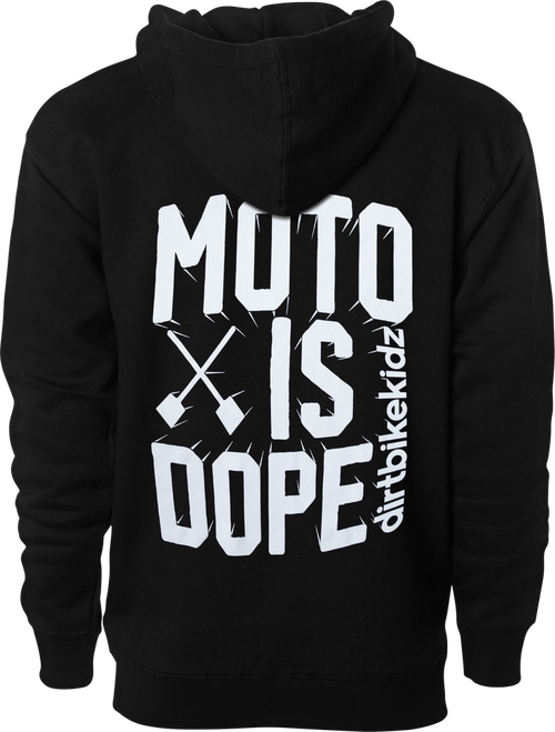 MOTO IS DOPE HOODIE BLACK LG