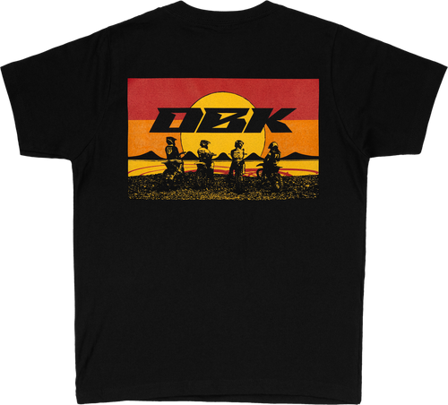 SUNDAY STRIPE YOUTH TEE BLACK YL
