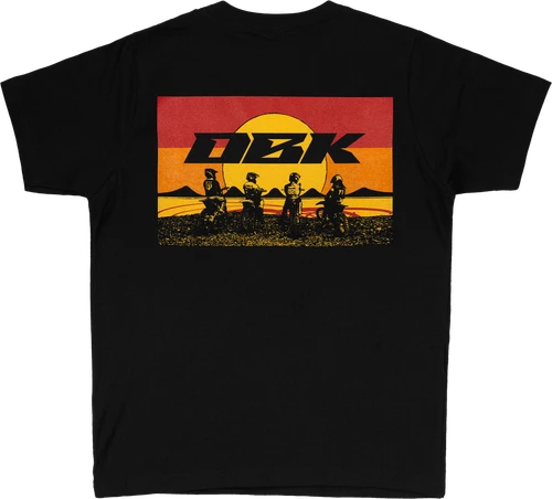 SUNDAY STRIPE YOUTH TEE BLACK YM