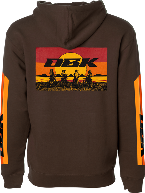 SUNDAY STRIPE YTH HOODIE BROWN YL