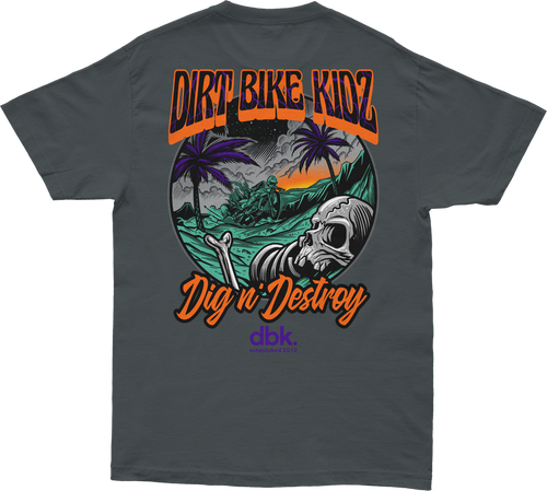 BONEYARD TEE CHARCOAL XL