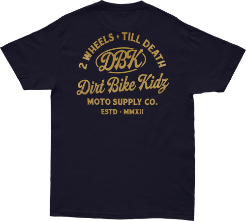 GOLD NUGGET TEE NAVY LG