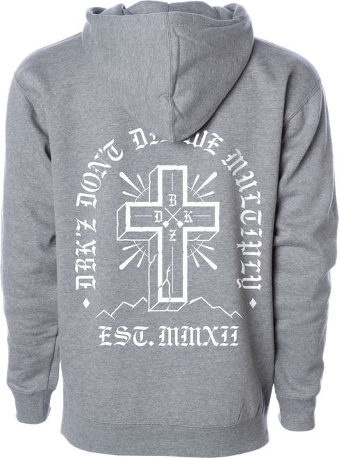 MULTIPLY ZIP HOODIE GUNMETAL HEATHER MD