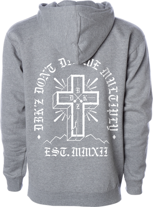 MULTIPLY ZIP HOODIE GUNMETAL HEATHER XL