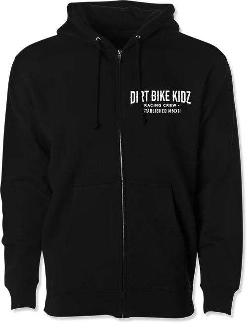 SPEED & STYLE ZIP HOODIE BLACK LG