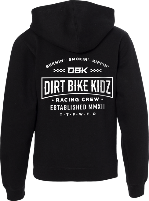 SPEED & STYLE YOUTH ZIP HOOD BLACK YX