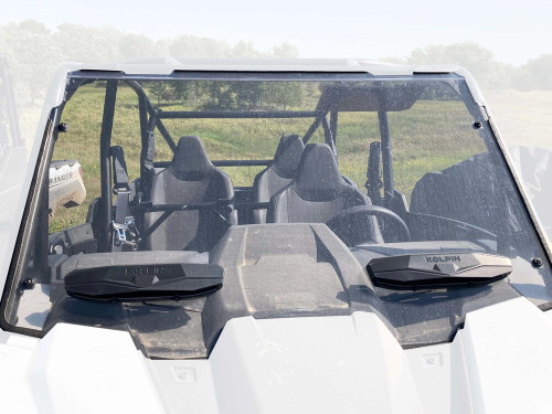 POLY FRONT WINDSHIELD FULL FIXED VENTED POL