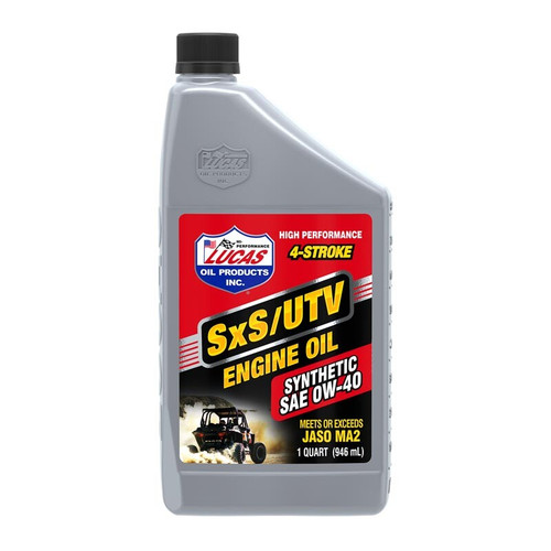 SXS SYNTHETIC OIL 0W40 4T 1 QT (6/CASE SOLD EA)