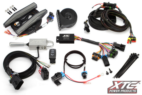 AUTO TURN SIGNAL KIT W/ BILLET LEVER AND FRONT DRL LIGHTS CAN