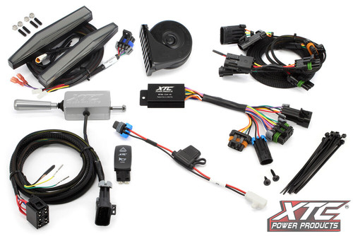 AUTO TURN SIGNAL KIT W/ BILLET LEVER AND FRONT DRL LIGHTS CAN