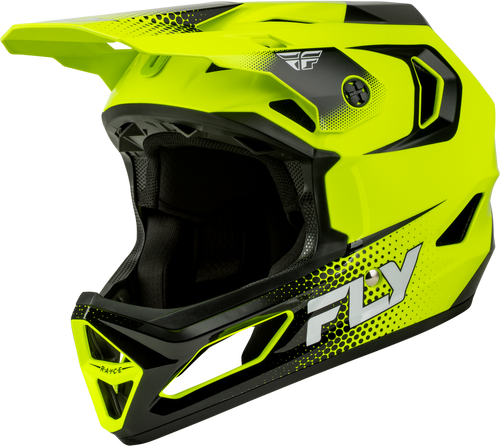 YTH RAYCE SONAR BICYCLE HLMT HI-VIS/BLACK/WHITE YS