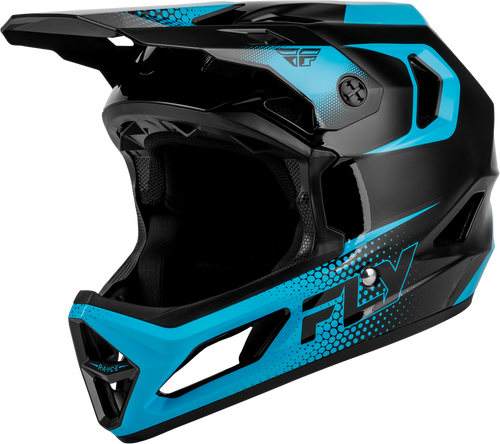 YTH RAYCE SONAR BICYCLE HLMT BLACK/ELECTRIC BLUE YS