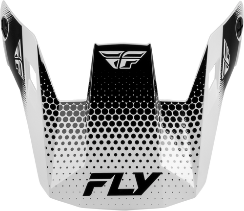 RAYCE SONAR HELMET VISOR WHITE/BLACK YS-YL