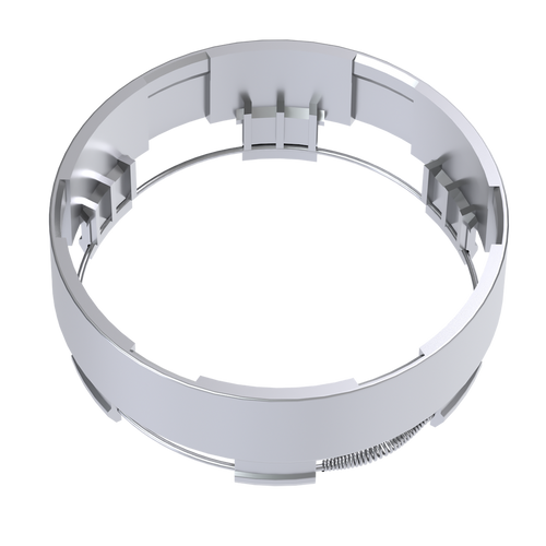 1" CAP EXTENSION  SILVER FITS 4X156/137