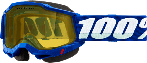 ACCURI 2 SNOWMOBILE GOGGLE BLUE W/ YELLOW LENS