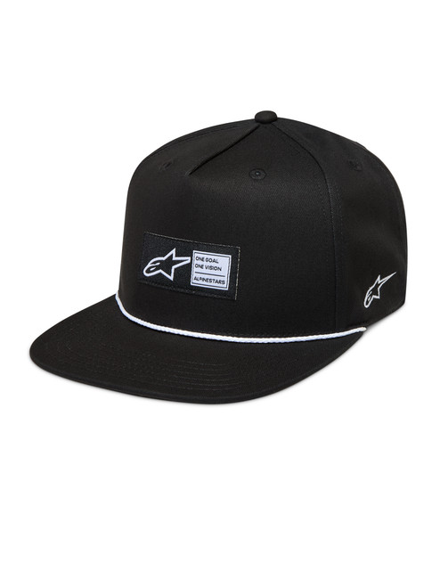 Label Snapback Hat Black