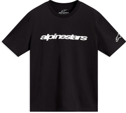 RACE WORDMARK SS CSF TEE BLACK/WHITE LG