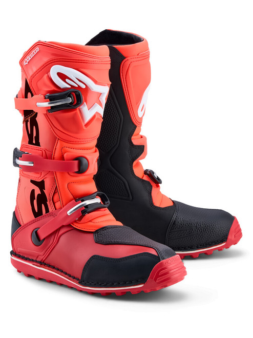TECH T BOOTS RED FLUO/BLK/BR RED 8