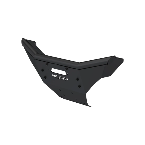Front Bumper Kit Black Coated Steel Pol