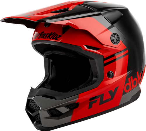 KINETIC DBK HELMET BLACK/RED/GREY MD
