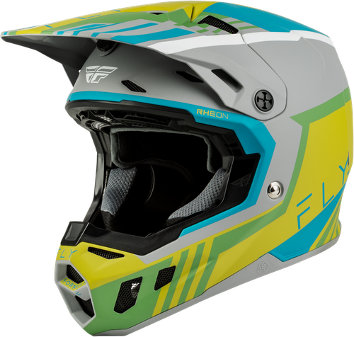 FORMULA CC STRIKE HELMET MATTE GREY/GREEN/TEAL LG