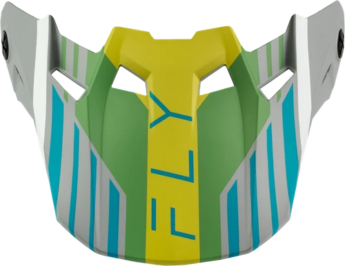 FORMULA CC STRIKE VISOR MATTE GREY/GREEN/TEAL YL/SM
