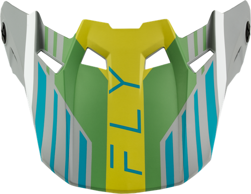 FORMULA CC STRIKE VISOR MATTE GREY/GREEN/TEAL XL/2X