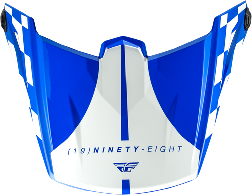 KINETIC LITE RIVAL HLMT VISOR GLOSS BLUE/WHITE