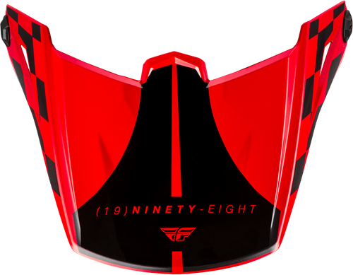 KINETIC LITE RIVAL HLMT VISOR GLOSS RED/BLACK