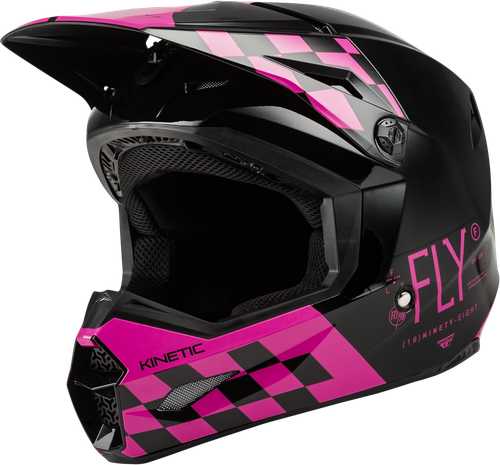 KINETIC LITE RIVAL HELMET GLOSS BLACK/PINK SM