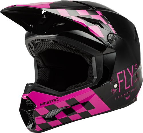 KINETIC LITE RIVAL HELMET GLOSS BLACK/PINK MD