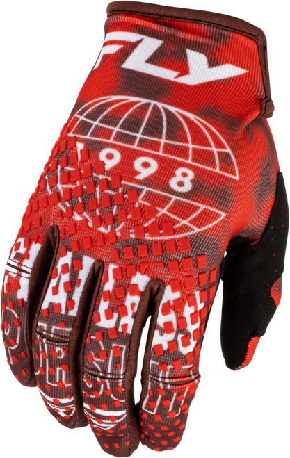 YOUTH KINETIC BLUR GLOVES RED/MAROON YS