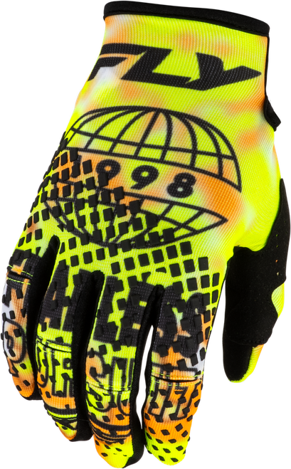 KINETIC BLUR GLOVES WHITE/HI-VIS/ORANGE LG