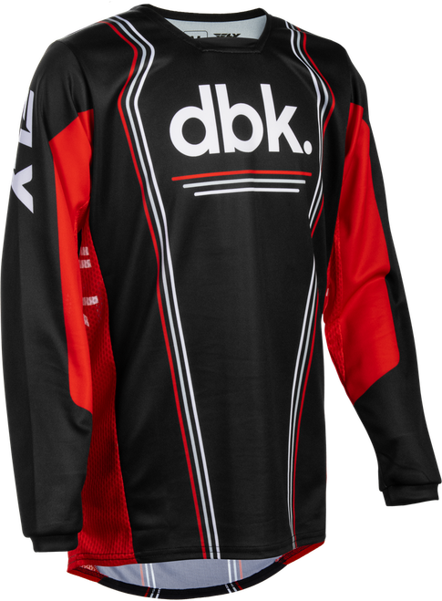 YOUTH KINETIC DBK JERSEY BLACK/RED/WHITE YS