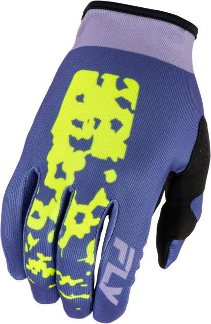 WOMEN'S LITE FLAKE GLOVES LAVENDAR/BLUE/YELLOW LG