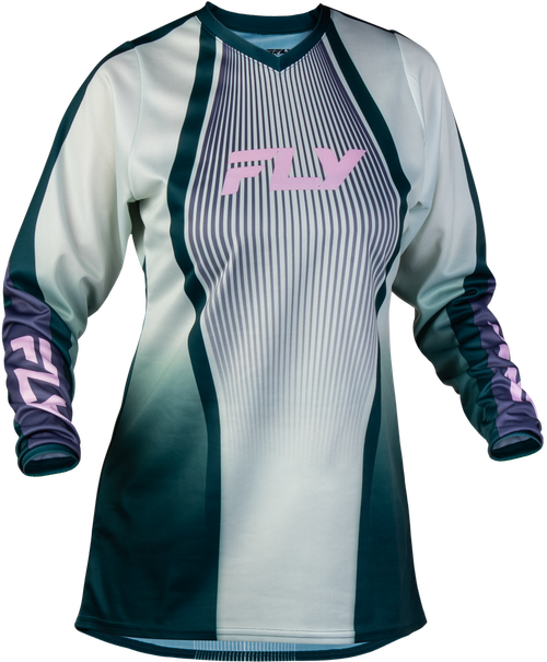 WOMEN'S F-16 LIFT JERSEY GREEN/PURPLE/PINK MD
