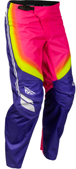 F-16 RAZE PANTS PURPLE/PINK/YELLOW SZ 38
