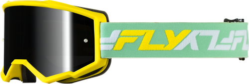ZONE GOGGLE YELLOW/GREEN W/ BLACK MIRROR/SMOKE LENS