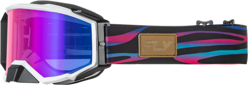 ZONE ELITE STRIPE GOGGLE MULTI W/ MAGENTA MIRROR/BLUE LENS