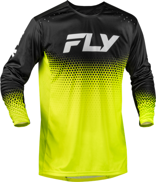 YTH RAYCE SONAR BICYCLE JERSEY HI-VIS/BLACK/WHITE YL