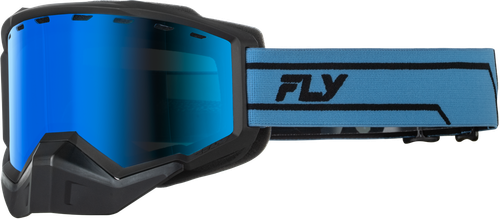 FOCUS SNOW BLUE/BLACK W/SKY BLUE MIRROR/BLUE LENS