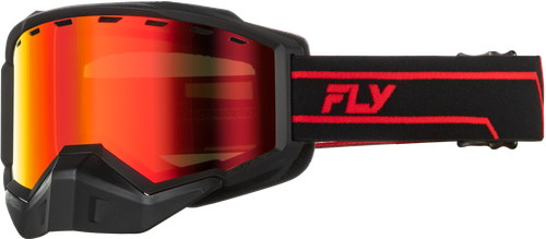 FOCUS SNOW RED/BLACK W/AMBER MIRROR/AMBER LENS