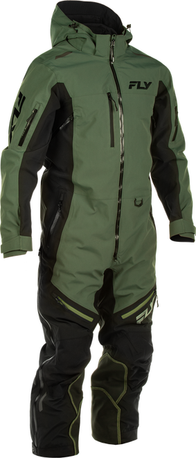 COBALT SHELL SNOWBIKE MONOSUIT GREEN/BLACK MEDIUM