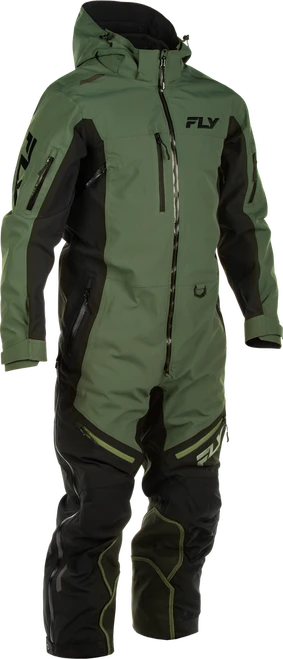 COBALT SHELL SNOWBIKE MONOSUIT GREEN/BLACK MEDIUM