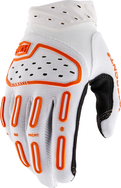 AIRMATIC 2 GLOVES WHITE/ORANGE LG