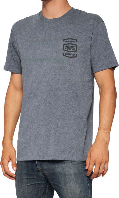 CROP SS TEE HEATHER GREY 2X