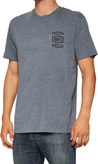 CROP SS TEE HEATHER GREY XL